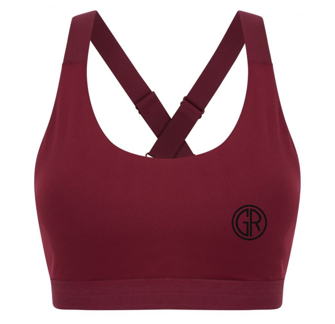 Brassière de sport rouge foncé - GIONNO RICHI Fit Edition (Femme)