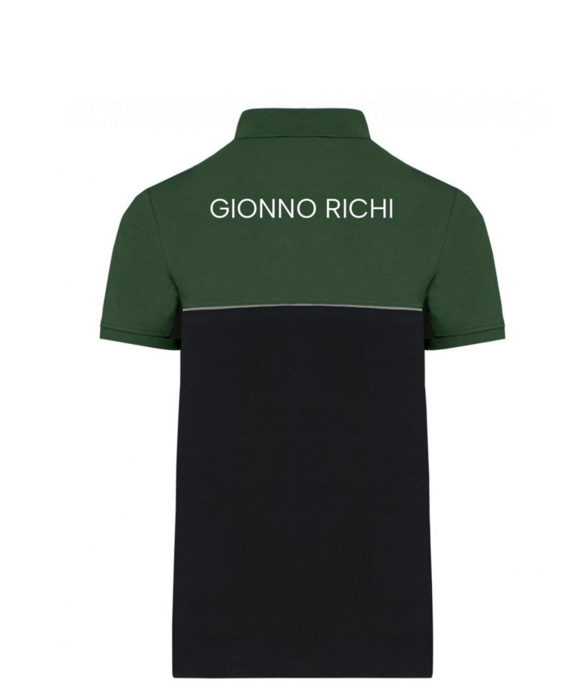 Polo «GIONNO RICHI » noir et vert avec logo