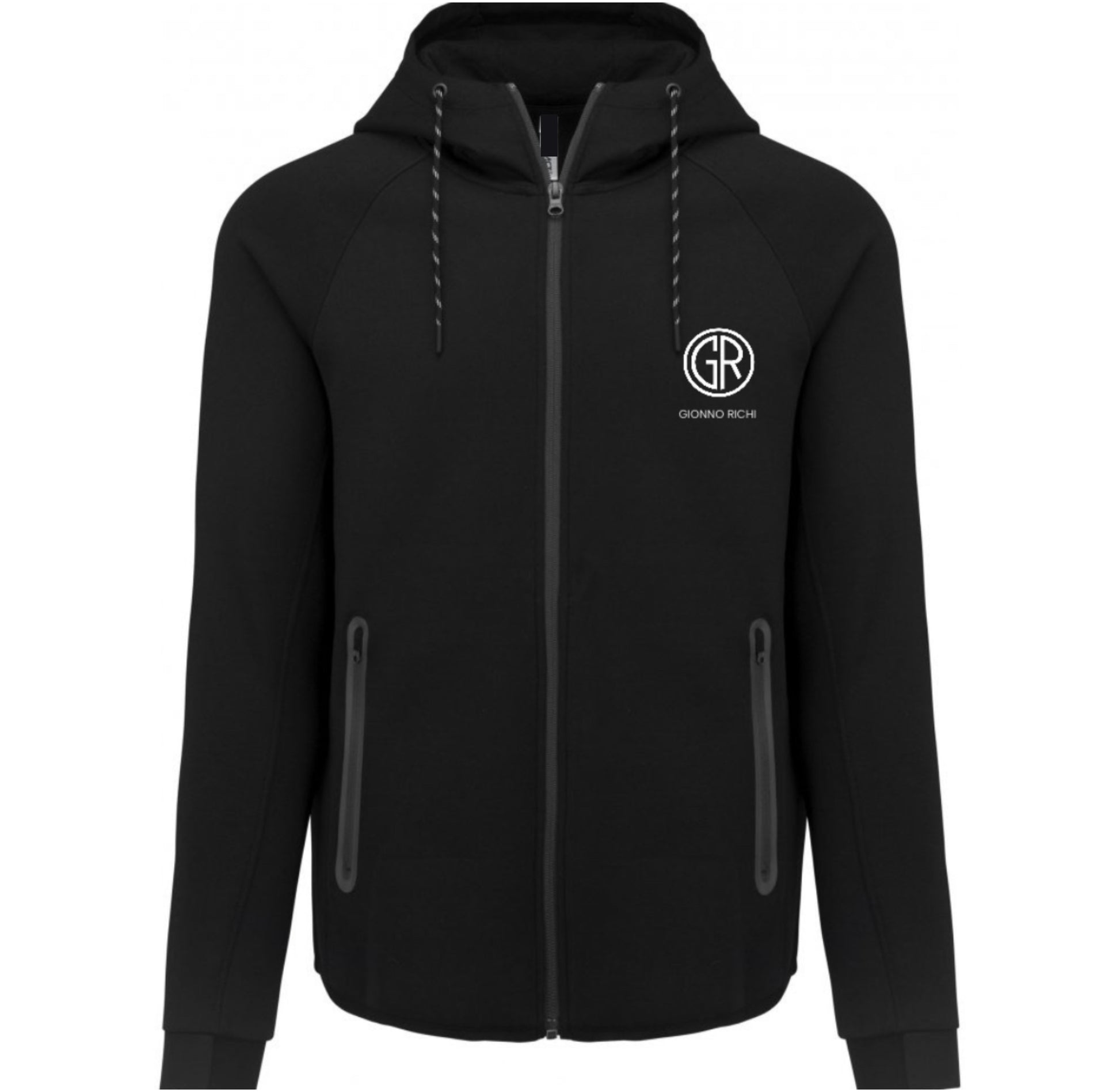 Sweat-shirt à manches longues noir - GIONNO RICHI Fit Edition (Homme)