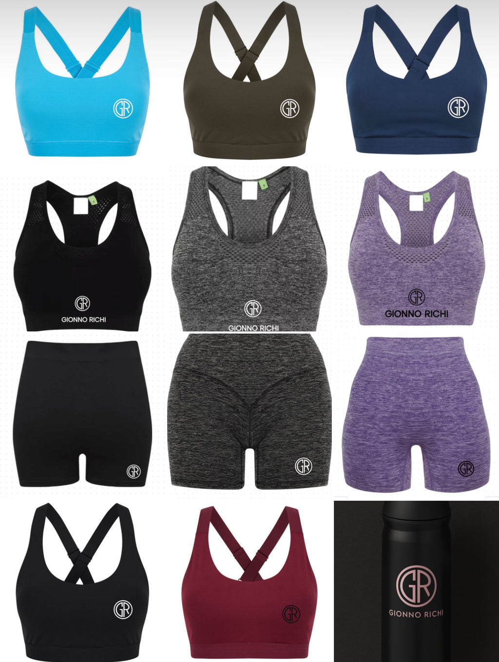 Pack ensemble de sport + Gourde - GIONNO RICH - Fit Edition (Femme)