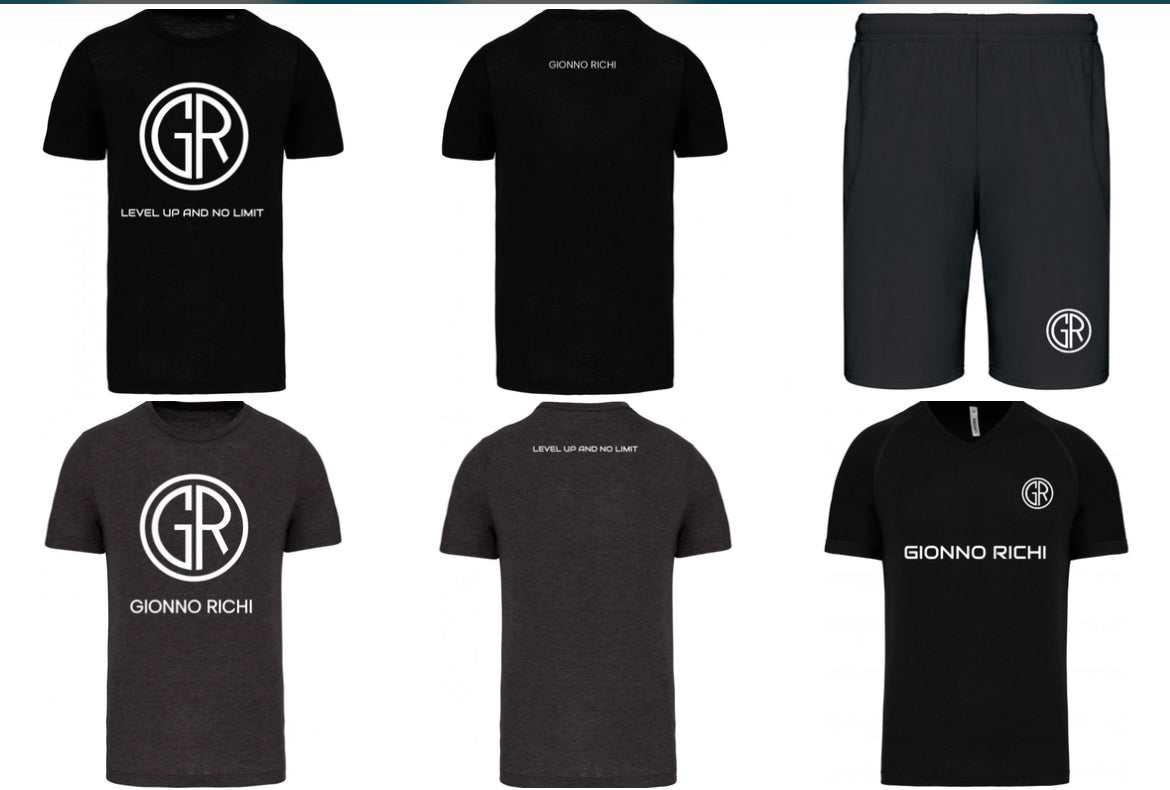 Pack vêtements de sport , sac + gourde GIONNO RICHI - Fit Edition (Homme)