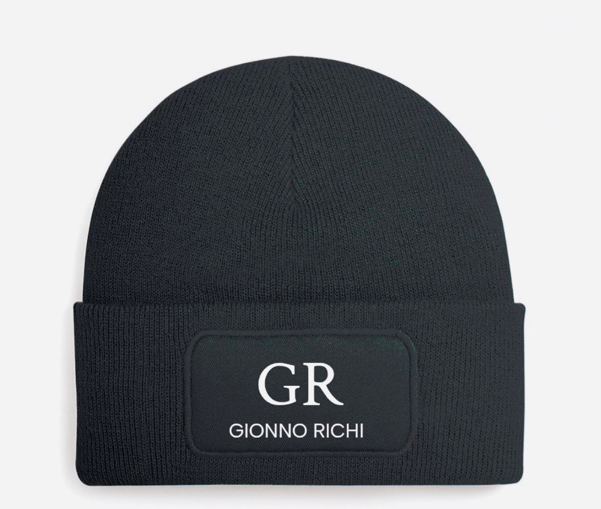 Bonnet noir «GIONNO RICHI » avec le logo