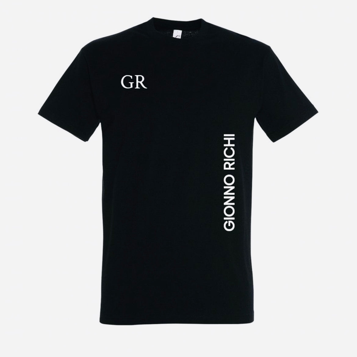 T shirt noir «GIONNO RICHI » avec le logo