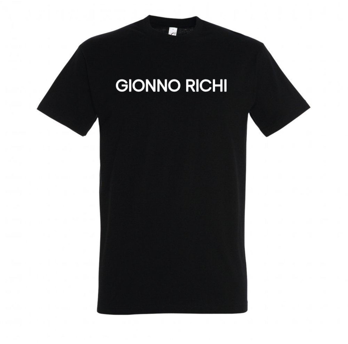 T shirt noir manches courtes "GIONNO RICHI"