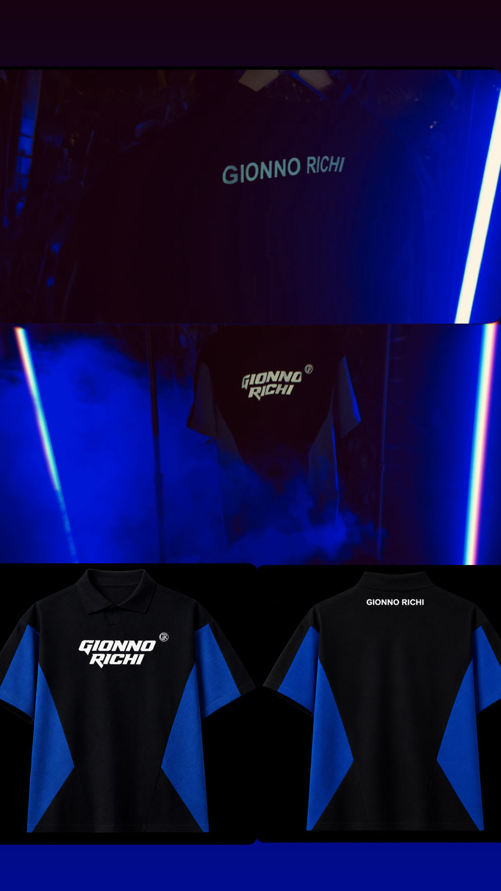 GR Electric Polo — Midnight Blue