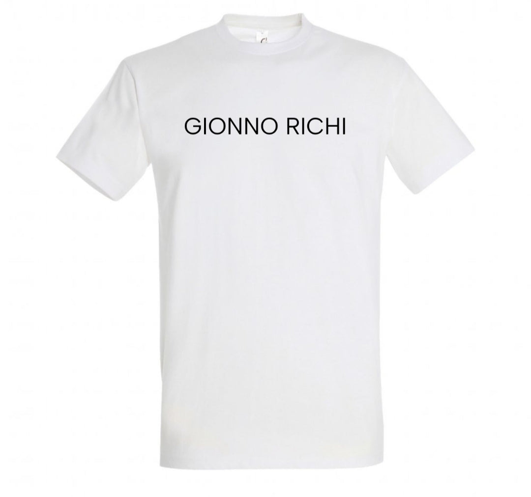 T shirt blanc manches courtes «GIONNO RICHI
